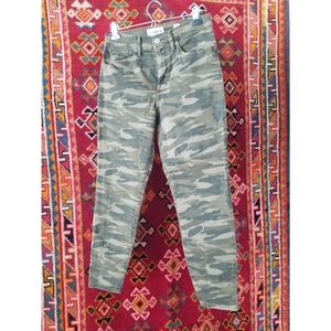 Lucky brand camo crop jeans